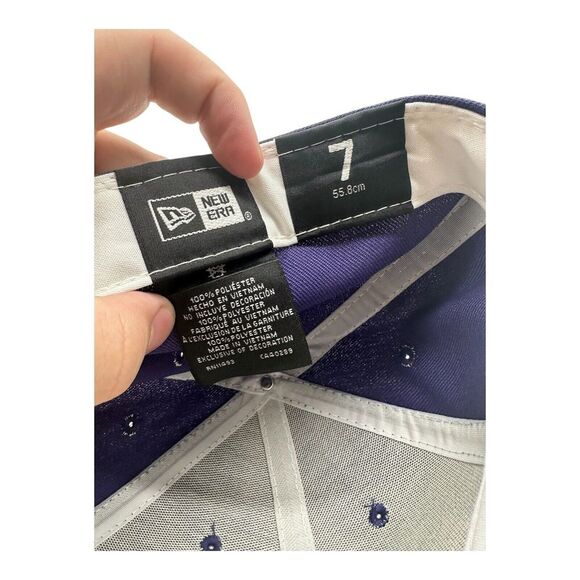 New Era x Just Don Phoenix Suns Hat Cap Size 7 Purple‎ 59Fifty NBA Basketball - Picture 8 of 8